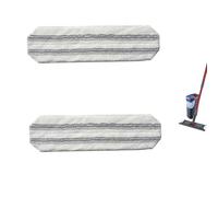 Lot de 2 serpillères en microfibre pour Vileda H2prO / O-Cedar H2prO, lavables, réutilisables, tampons de nettoyage de rechange (gris)