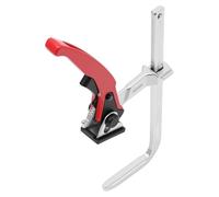 Lot de 2 serre-joints à rainure en T pour bois - Serrage rapide - Pour rail à rainure en T - Force de serrage max. 220 kg - Portée 160 mm - Acier 40Cr et ABS - Rouge