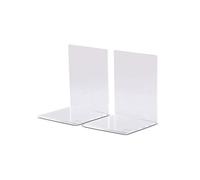 MAUL Serre-livres en acrylique - 10 x 10 x 13 cm - bords biseautés - transparent - lot de 2