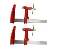 Lot de 2 serres joints à pompe 30 cm - Acier laminé - Longueur de serrage 30 cm - Saillie 125mm - Frein anti glissement