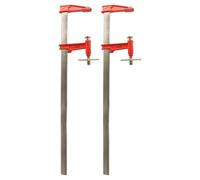 Lot de 2 serres joints à pompe 80 cm - Acier laminé - Longueur de serrage 80 cm - Saillie 125mm - Frein anti glissement