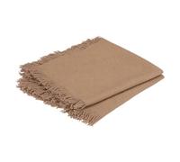 Atmosphera - Lot de 2 Serviettes de Table Maha - Coton - Beige - 40x40 cm