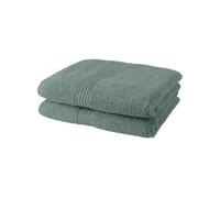 Today Serviettes de bain Essential 100% coton 50 x 90 cm - Lot de 2 Céladon