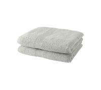 Today Lot de 2 serviettes de toilette 50x90 cm 100% coton Craie/Blanc