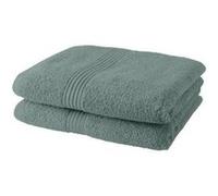 Today Serviettes de bain Essential 100% coton 50 x 90 cm - Lot de 2 Céladon