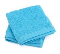 Lot de 2 serviettes invité 30x30 cm PURE Bleu Océan 550 g/m2