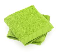 Lot de 2 serviettes invité 30x30 cm PURE Pistache 550 g/m2