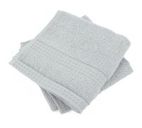 Lot de 2 serviettes invité 33x50 cm NATURAL gris platine