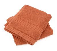Lot de 2 serviettes invité 33x50 cm NATURAL ocre