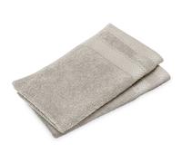 Lot de 2 serviettes invité coton 550 g/m2 30x50cm NAÏA beige Lin