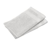 Lot de 2 serviettes invité coton 550 g/m2 30x50cm NAÏA blanc Craie