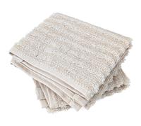 Lot de 2 serviettes invité uni 100% coton 33x50 cm SPECTRE beige