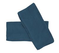 Lot de 2 serviettes invités en coton 500 gr/m2 30x40 cm LAGUNE bleu canard, par Soleil d'ocre