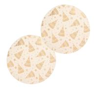 Lot de 2 sets de table en velours SAPIN - Or