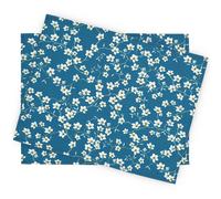 Lot de 2 sets de table enduit 35x45 cm AMANDIER Bleu