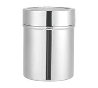 Lot de 2 shakers à chocolat, tamis à café en farine de cacao en acier inoxydable, shaker sucre poudre mailles fines avec couvercle, ensemble 16 modèles café pour la cuisine, les (plumeau)