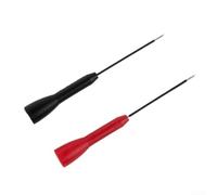 Lot de 2 sondes de test pour multimètre numérique - Pointes plaquées or - 600 V - 10 A - Fil en laiton PVC - Pour testeur de circuit