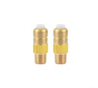 Lot de 2 soupapes de décharge thermique pour pompe de nettoyeur haute pression, soupape de sécurité en laiton à contrôle de la température, active à 62,8 °C, compatible avec Karcher pour homelite