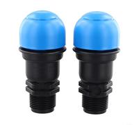Lot de 2 soupapes de décompression d'air de 1,9 cm pour systèmes d'irrigation - Purgeur d'air automatique en PP avec filetage NPT pour arroseur de jardin et lignes d'égouttement (2,5 cm)