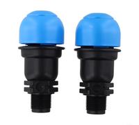 Lot de 2 soupapes de décompression d'air de 1,9 cm pour systèmes d'irrigation - Purgeur d'air automatique en PP avec filetage NPT pour arroseur de jardin et lignes d'égouttement (1,9 cm)