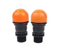 Lot de 2 soupapes de libération d'air 1/2" 3/4" NPT filetage mâle PP purgeur d'air pour un débit d'eau efficace dans les systèmes d'irrigation goutte à goutte (1,9 cm)