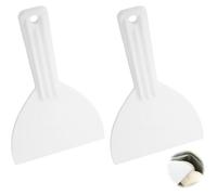 Lot de 2 spatules à pizza flexibles - Spatule à pizza et coupe-pâte - Spatule - Design Ergonomique pour Confort et Espace - Blanc
