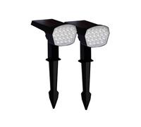 Lot de 2 Spots à piquet solaire , éclairage LED Blanc chaud ou froid, pour l'extérieur