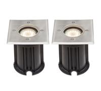 Lot de 2 spots encastrables encastrables au sol garage allée de jardin allée de jardin lampes spot en acier inoxydable passable