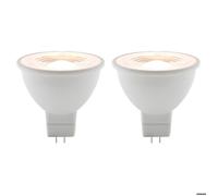 Zenitech - Lot de 2 spots LED 3,5W GU5,3 250lm 2700K - Blanc chaud - Elexity Blanc G