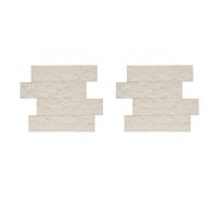 Lot de 2 Stickers Effet Pierre "Cary" 30x38cm Beige