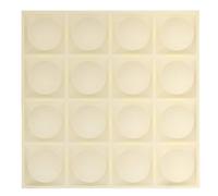 Lot de 2 Stickers Ronds Oren 50x50cm Beige
