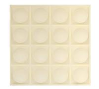 Lot de 2 Stickers Ronds Oren 50x50cm Beige
