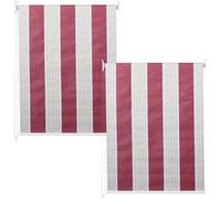 Mendler Stores enrouleurs HWC-D52 - 100x160 cm - Rouge/Blanc/Beige