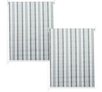 Mendler Lot de 2 Stores Enrouleurs Opaque 120x230 cm Gris/Blanc