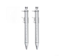 Lot de 2 stylos multifonctions à encre gel avec pied à coulisse intégré, outil de mesure de 0 à 100 mm et instrument d'écriture à bille pour les tâches de précision, le bureau, l'école ou les loisirs