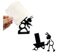 Lot de 2 Support à Papier Toilette à Fourmis,Porte-Rouleau de Papier Toilette en Forme de Fourmi,Imprimé en 3D Porte-roulis De Toilette Ant pour Toilettes,Salle de Bain