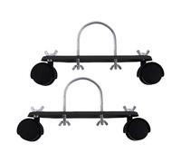 Lot de 2 Support à Roulettes pour Chauffage à Bain d'huile, Roulettes Robustes pour Radiateur électrique, Roulettes Pivotantes à 360° pour Radiateurs Remplis d'huile et Chauffages électriques