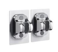 Lot de 2 Support de douche universel mural, sans poinçon, réglable, accessoires de salle de bain, auto-adhésif