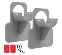 Lot de 2 supports 38 mm pour tuyau de piscine - Gris - Linxor