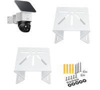 Lot de 2 Supports d'angle en métal pour caméras de vidéosurveillance Eufy Security SoloCam S340/E30/E42, Eufy Security 4G LTE Cam S330 - Support d'angle en métal pour caméras de vidéosurveillance