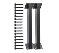Lot de 2 Supports de Bois d'Angle à 45° - Équerre d'Étagère Charge Lourde | Connecteur d'Angle en Métal pour Pérgola pour Mur Coin Clôture Armoire Cuisine Extérieure Garage Lit Construction 16 Vis