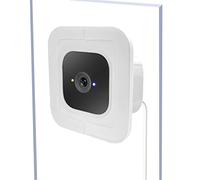Lot de 2 supports de fenêtre compatibles avec Blink Mini - Support mural en verre pour caméra sécurisée pour fenêtres/portes en verre à panneau unique pour surveillance de sécurité extérieure, blanc