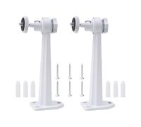 Lot de 2 supports de fixation muraux en aluminium pour caméra de sécurité Arlo Pro pour caméras dôme CCTV Blanc 16,6 cm