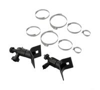 Lot de 2 supports de fixation robustes pour caméra EufyCam 2C Pro 3 - Support pivotant et inclinable réglable pour montage mural au plafond et sur poteau
