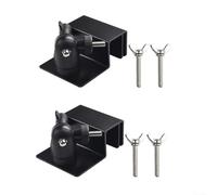 Lot de 2 supports de gouttière résistants aux intempéries pour caméras de sécurité, support mural avec adaptateurs à vis universels pour panneau Ring (Noir)