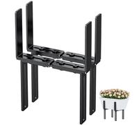 Lot de 2 supports de jardinière en forme de H, sans perçage, convient pour balustrades de balcon de 1,5 à 32 cm et jardinière de 15 à 23 cm, supports de jardinière pour balustrade de balcon