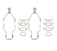 Lot de 2 supports de lampe réglables de 17,8 à 25,4 cm avec culot E26 E27 et adaptateur E14, douille en métal pour lampe de table, lampadaire, lustre, noir, or, argent
