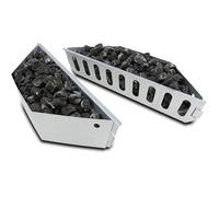Lot de 2 supports de panier de barbecue au charbon de bois de 38,1 x 12,7 cm pour barbecues Weber de 55,9 cm et 66 cm