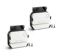 Lot de 2 supports de porte de garage pour capteur de contact Ring Alarm 2e génération, noir - Lot de 2 supports de capteur de porte en anneau avec clip et vis, support de capteur de porte de garage