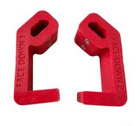Lot de 2 supports de rallonge pour boîte à outils de rangement de 15,2 m, support de rangement en nylon robuste pour garage, atelier, garde les cordons propres et libres, noir (rouge A)